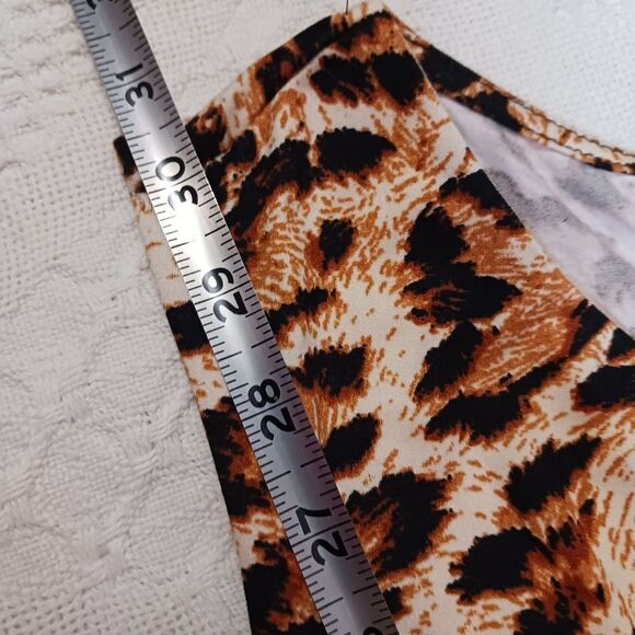 Just Polly Women's Leopard Plus Bodysuit size 2X - Picture 5 of 9